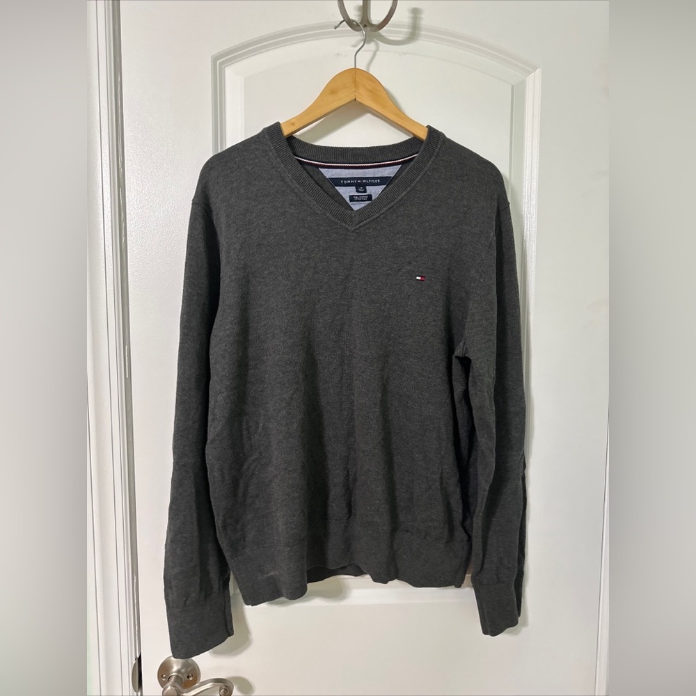 Tommy Hilfiger Grey V neck  Sweater